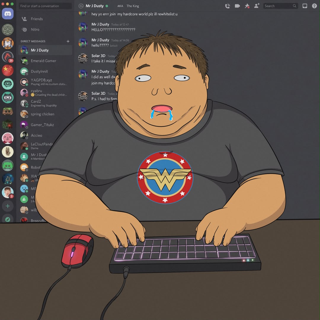 Stu in his Discord setup